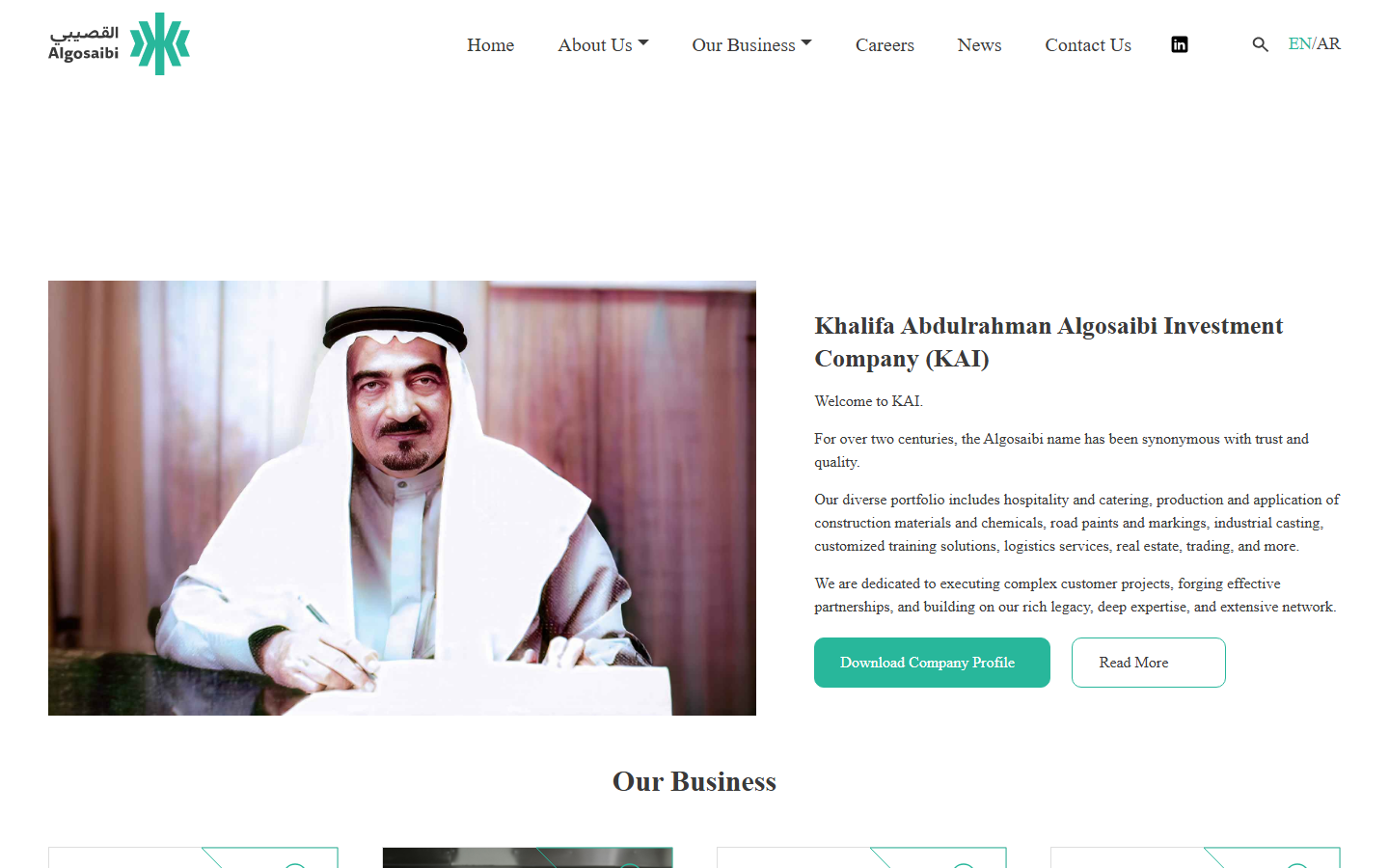 Algosaibi — Investment Company Website